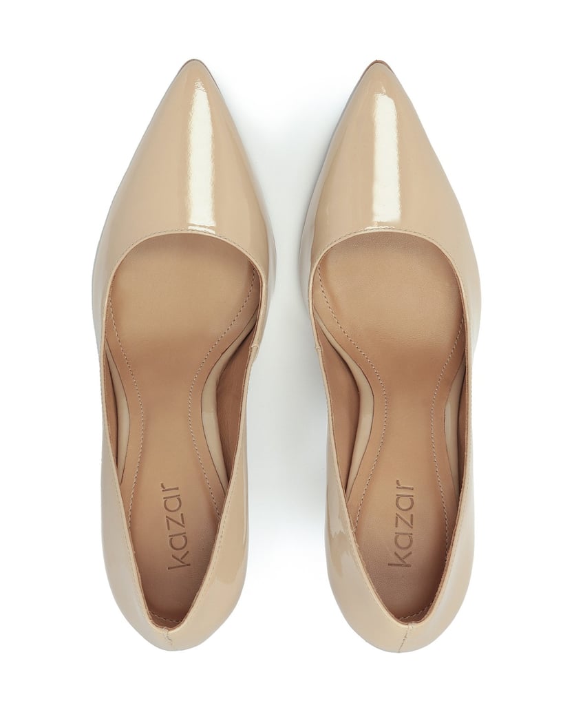 Kazar-Lackierte-hochhackige-Pumps-beige