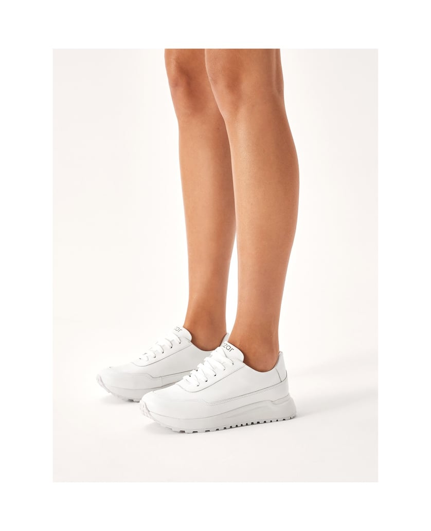Kazar-Weiße-Sneakers-aus-Leder-mit-bequemer-So-weiss