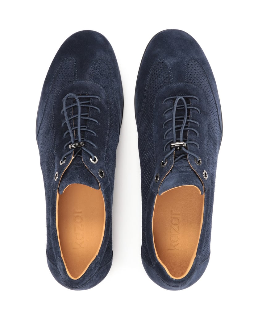 Kazar-Marineblaue-luftige-Wildlederschuhe-dunkelblau