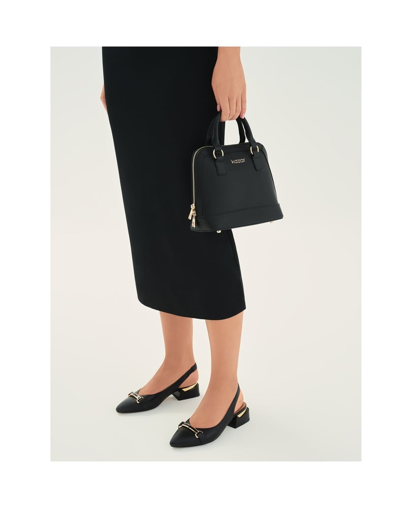 Kazar-Elegante-schwarze-Pumps-mit-einer-Verzie-schwarz