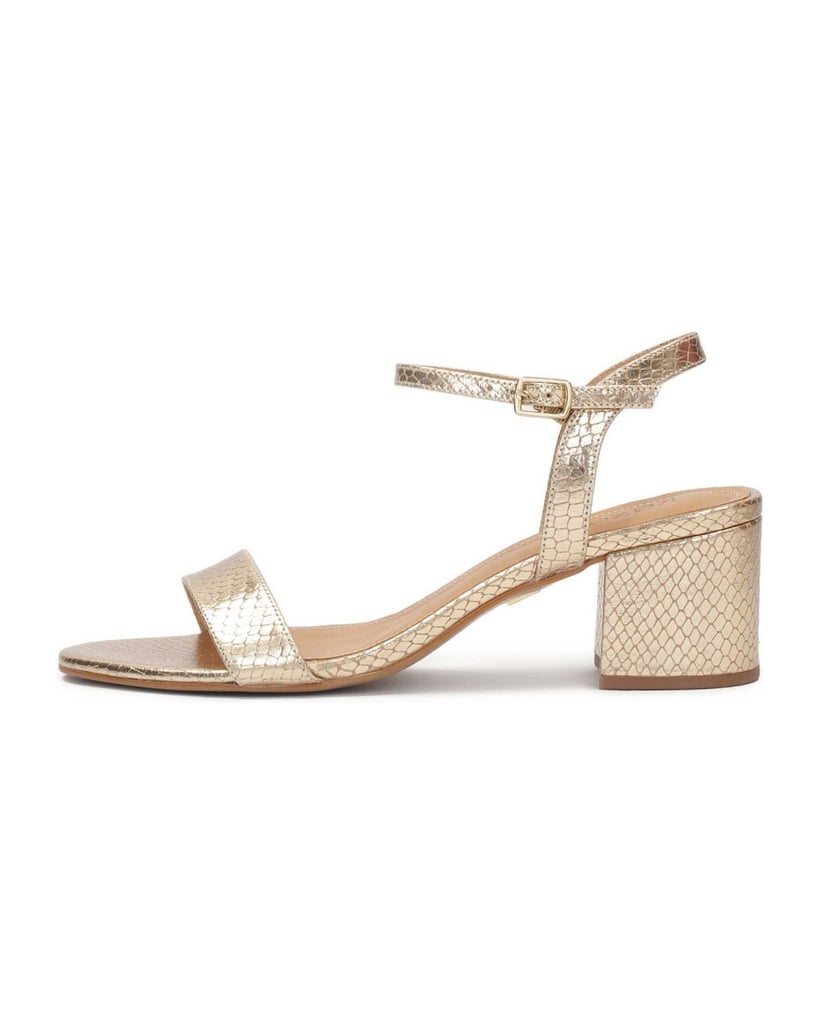 Kazar-Gold-low-heeled-sandals-zlatá