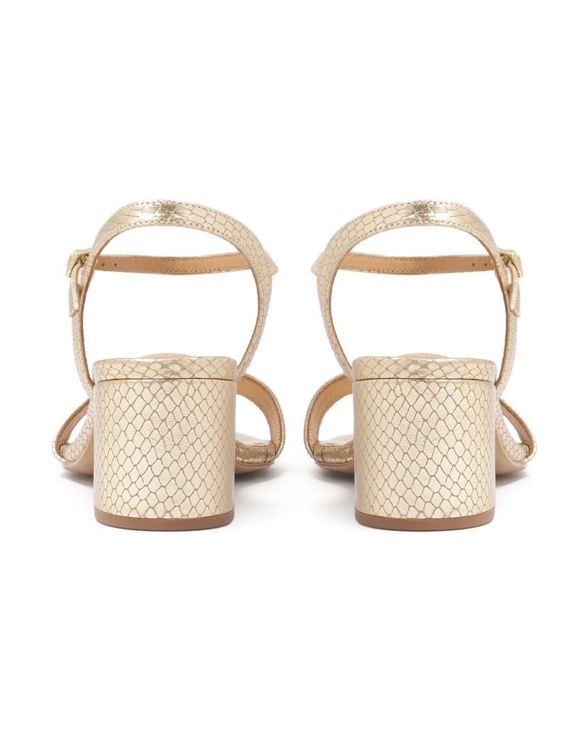Kazar-Gold-low-heeled-sandals-zlatá