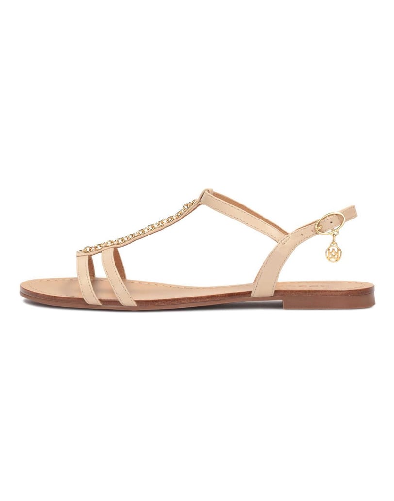 Kazar-Beige-Ledersandalen-mit-Knöchelriemen-beige