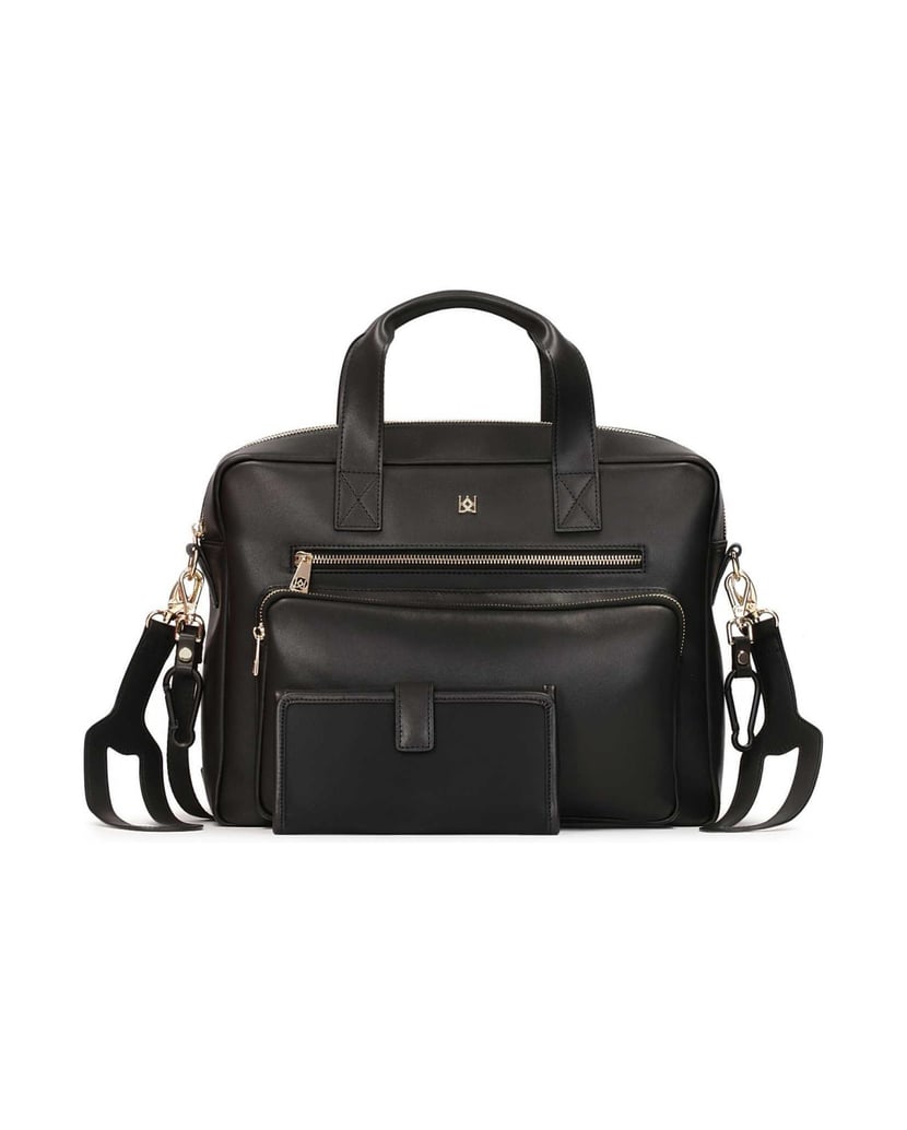 Kazar-Schwarze-Multifunktionstasche-mit-Griffen-für-Kinderwagen