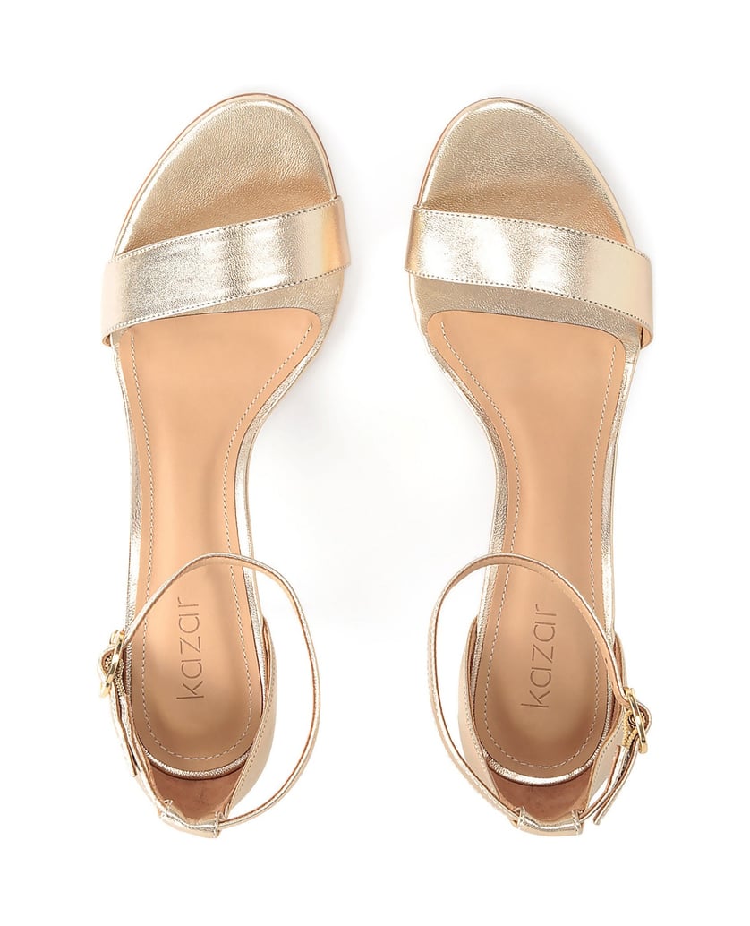 Kazar-Goldene-Ledersandalen-mit-bequemem-Absat-gold