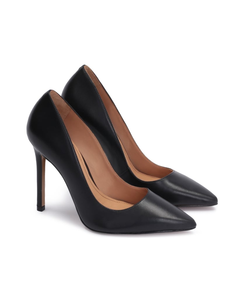 Kazar-Zeitlose-Ballerinas-aus-schwarzem-genarb-schwarz