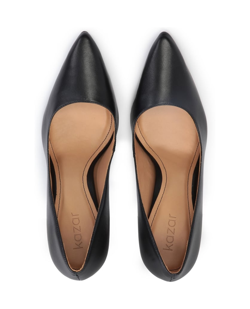 Kazar-Zeitlose-Ballerinas-aus-schwarzem-genarb-schwarz