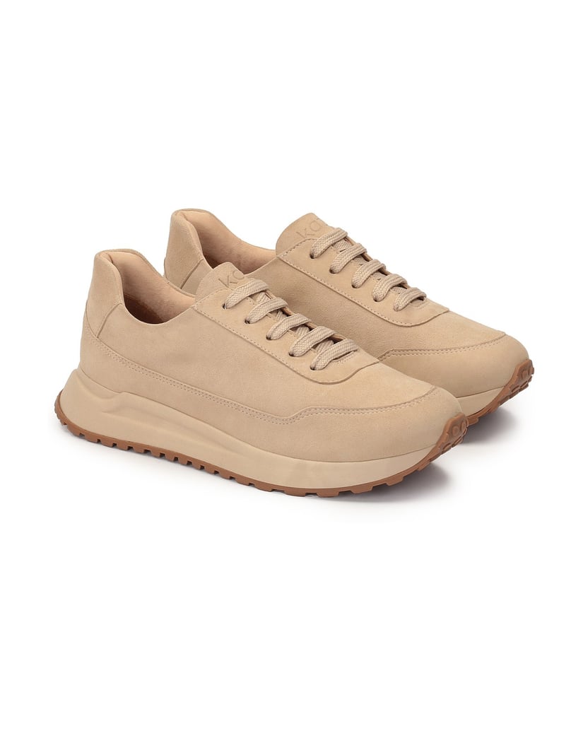 Kazar-Damen-Sneakers-aus-Wildleder-beige