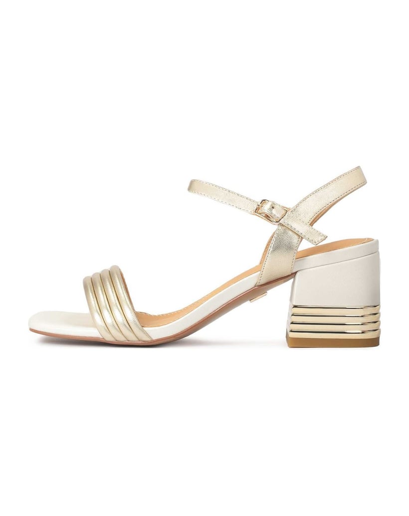 Kazar-Golden-weiße-Ledersandalen-mit-verzierte-gold