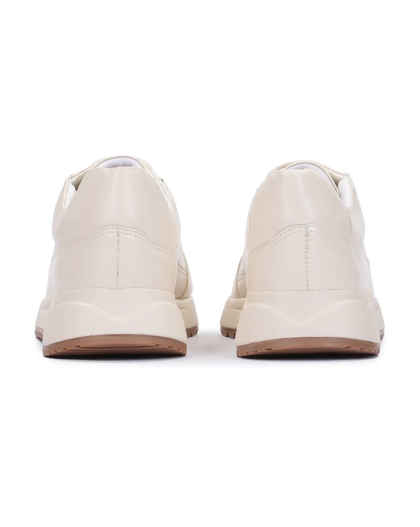 Kazar-Damen-Sneakers-aus-cremefarbenem-Leder-m-weiss