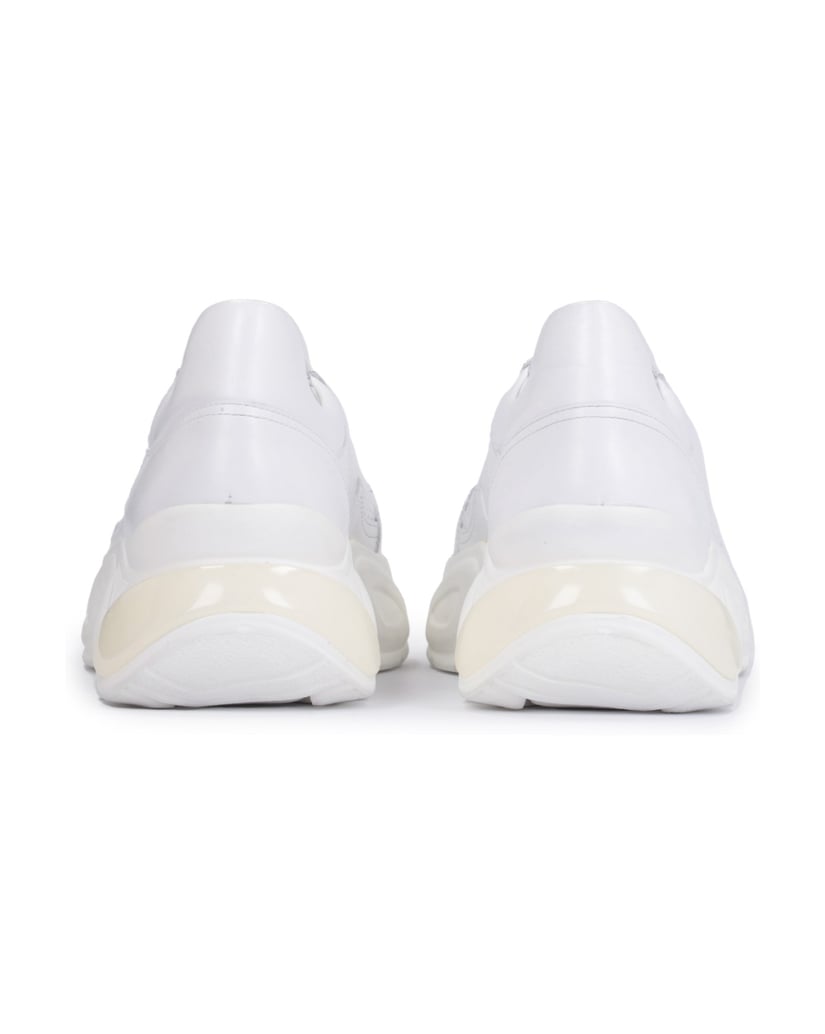 Kazar-Weiße-Damen-Sneaker-aus-Leder-mit-ergono