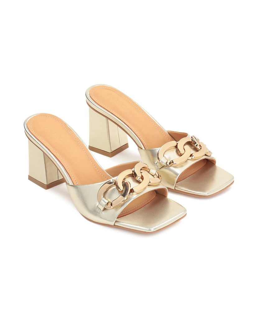 Kazar-Elegante-goldene-Damenpantoletten-mit-be