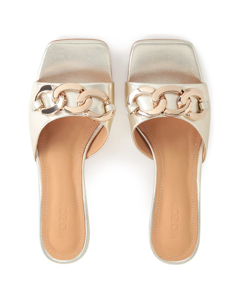 Kazar-Elegante-goldene-Damenpantoletten-mit-be