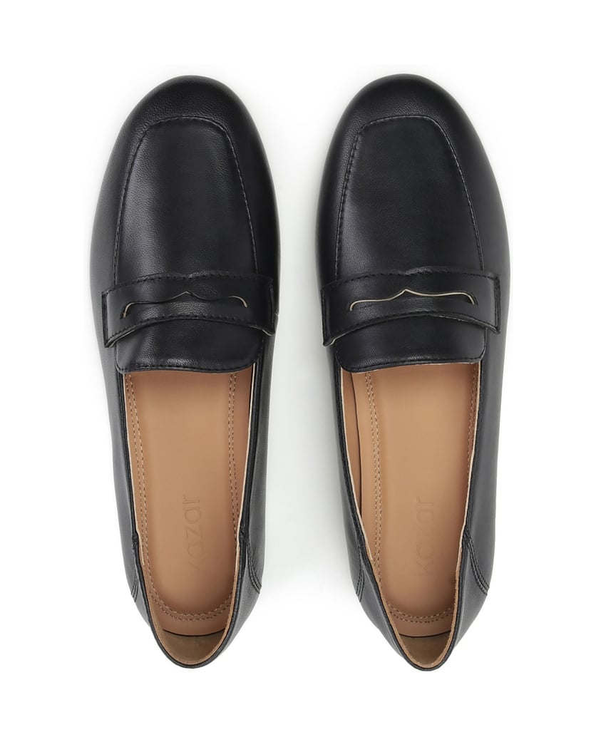 Kazar-Zeitlose-flache-Schuhe-aus-genarbtem-Led