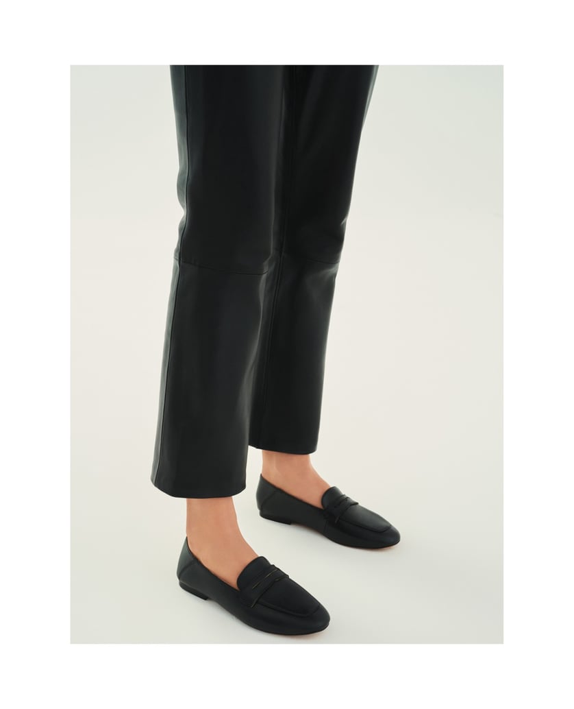 Kazar-Zeitlose-flache-Schuhe-aus-genarbtem-Led