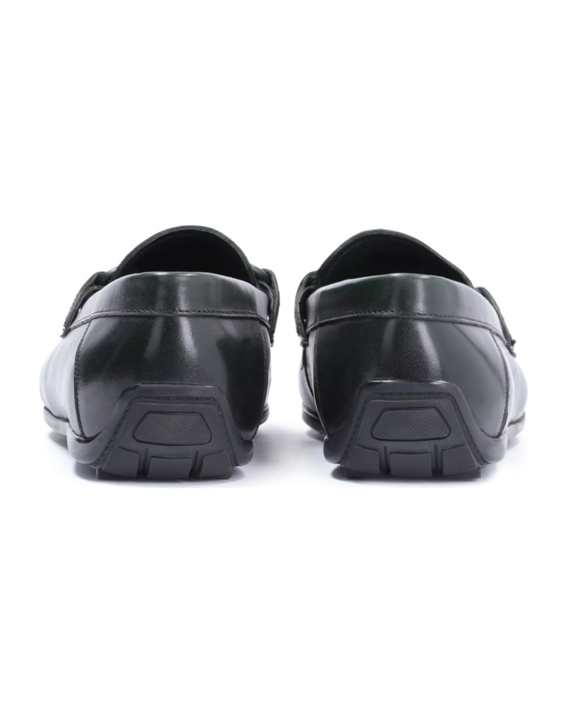 Kazar-Grüne-Mokassins-für-Herren-aus-glattem-V