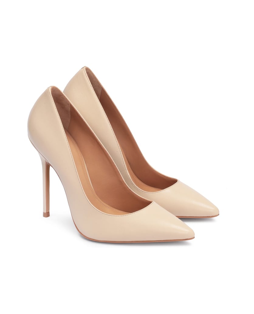 Kazar-Klassische-beigefarbene-Pumps-aus-genarb