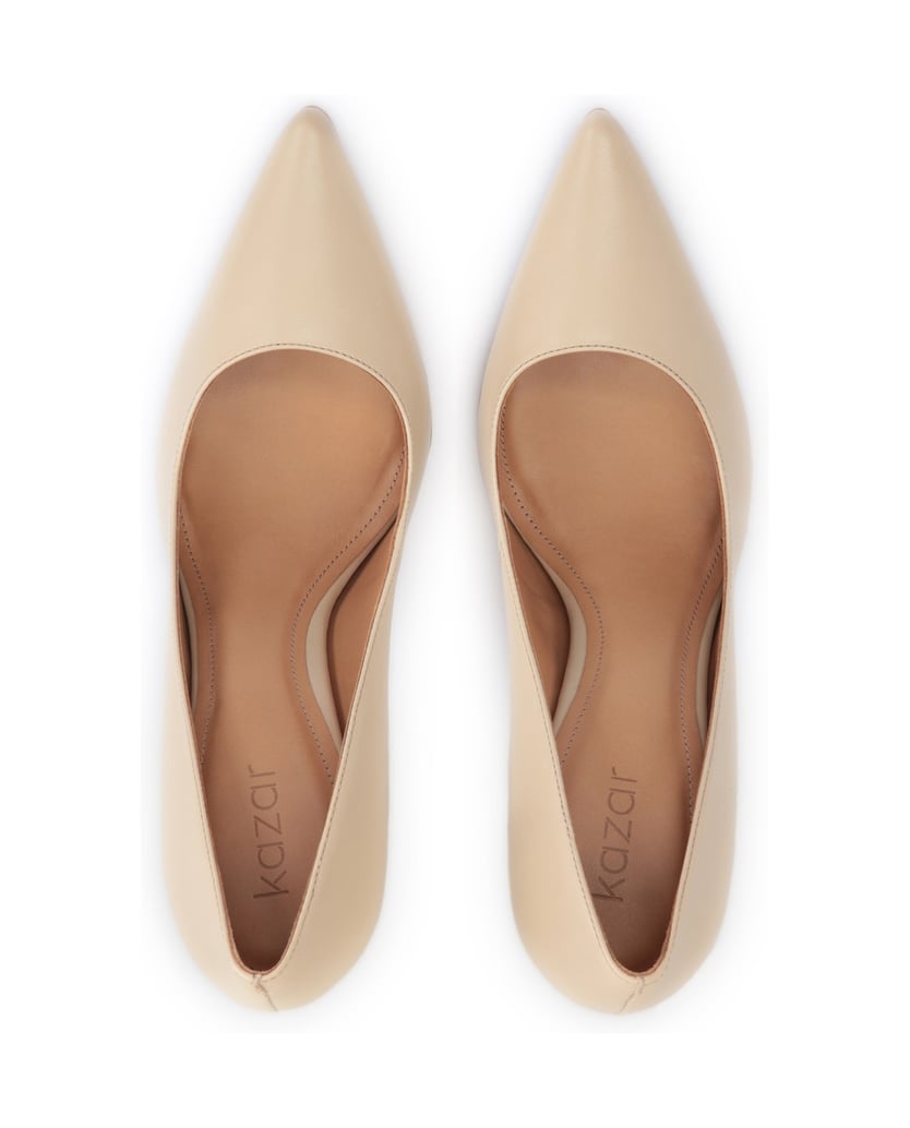 Kazar-Klassische-beigefarbene-Pumps-aus-genarb