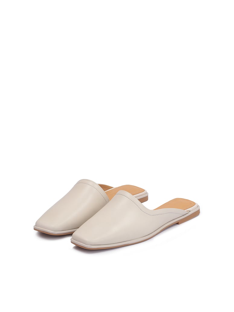 Kazar-Studio-Lederbezogene-Pantoletten-auf-flacher-So