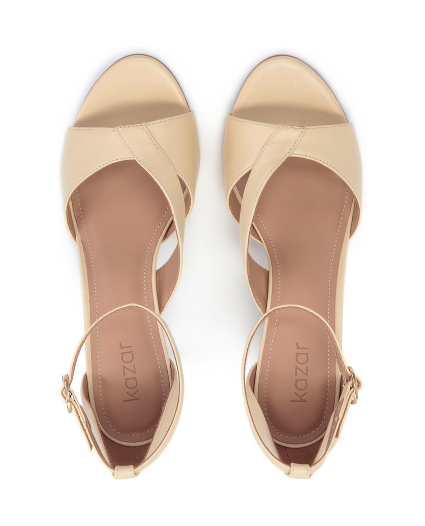 Kazar-Schlichte-Ledersandalen-in-neutraler-Far