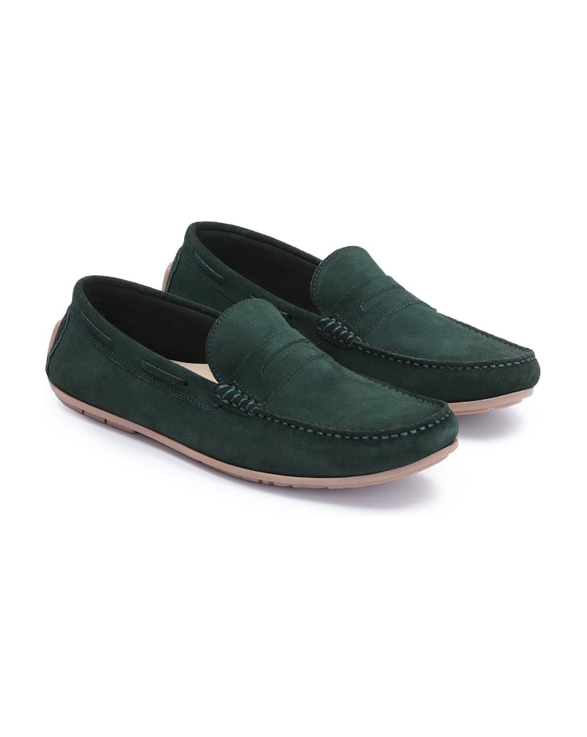 Kazar-Dunkelgrüne-klassische-Mokassins-für-Her