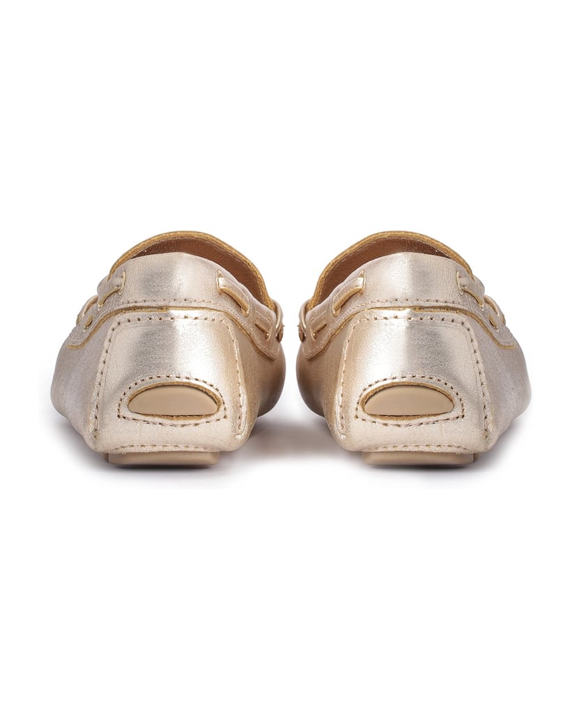 Kazar-Mokassins-aus-goldenem-Leder-für-Damen-m