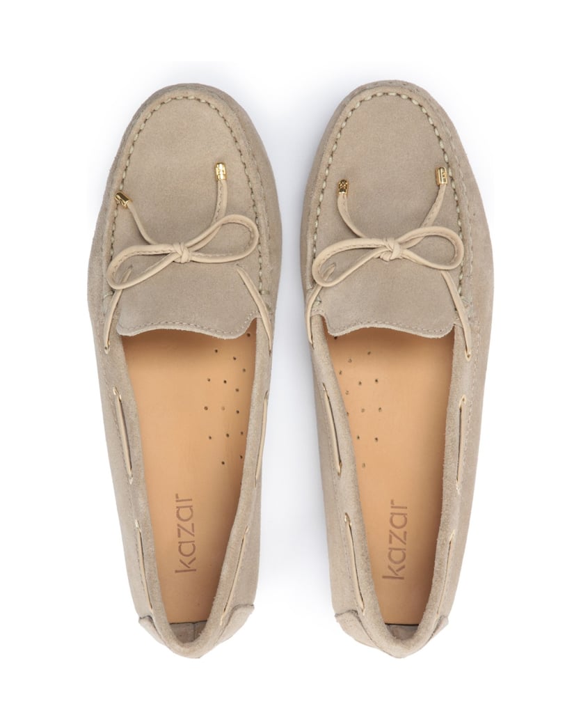 Kazar-Ladies’-comfortable-and-timeless-nubuck-moccasins-béžová