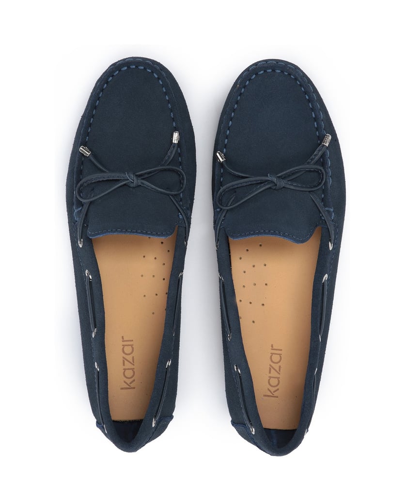 Kazar-Ladies’-navy-blue-moccasins-with-an-elastic-sole-turned-out-on-the-heel-tmavě-modrá