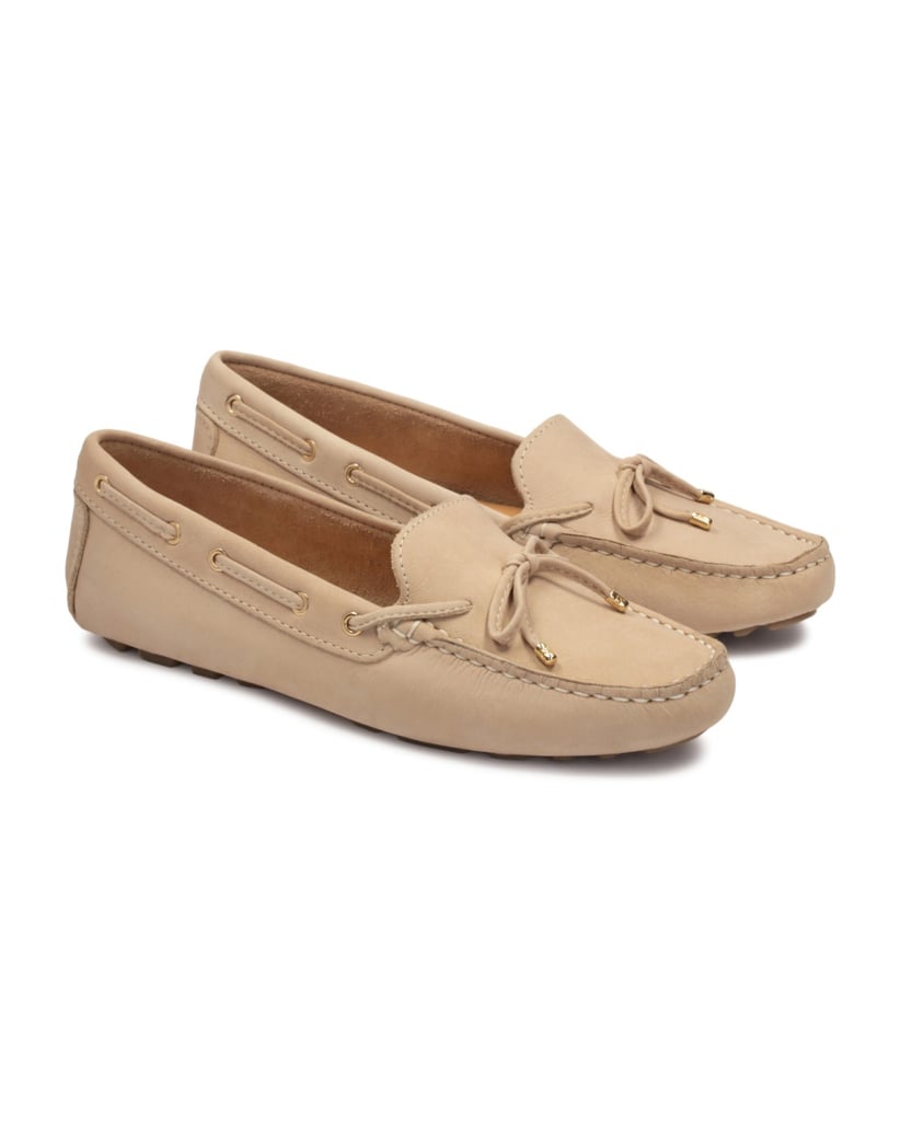 Kazar-Ladies-nubuck-moccasins-béžová