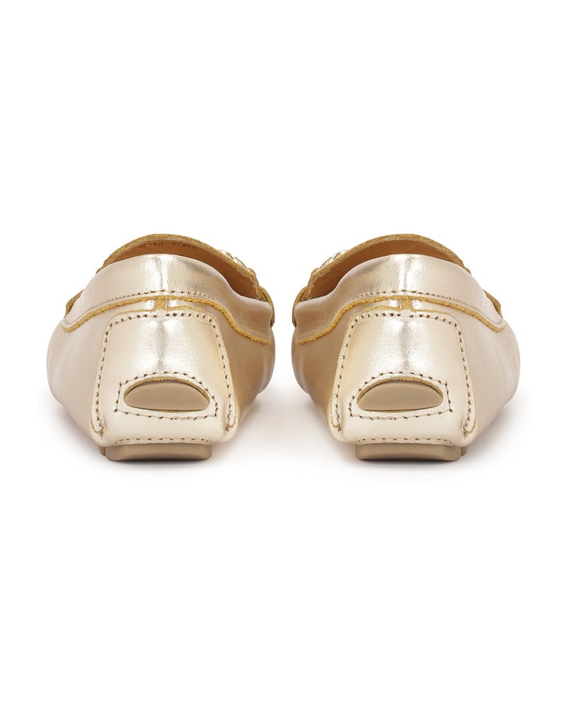 Kazar-Klassische-Mokassins-in-Gold-mit-Metallv-gold