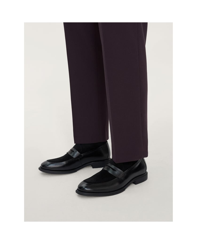 Kazar-Elegante-schwarze-Herren-Slipper-aus-gen-schwarz