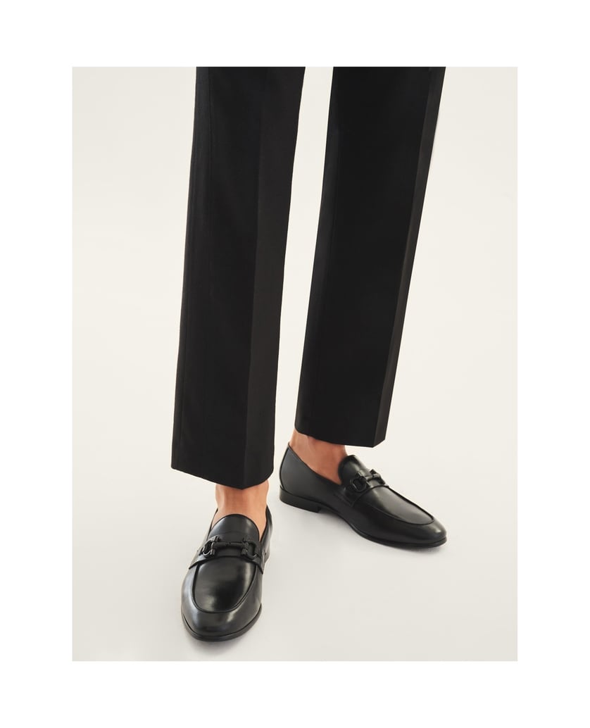 Kazar-Schwarze-Herren-Slipper-mit-Metallspitze