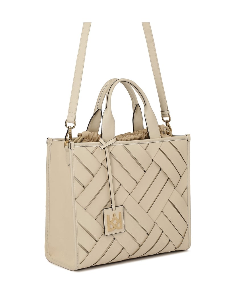 Kazar-Geflochtene-Tragetasche-aus-Leder-beige