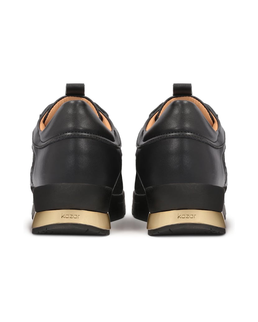 Kazar-Schwarze-Damen-Sneakers-aus-kombinierten