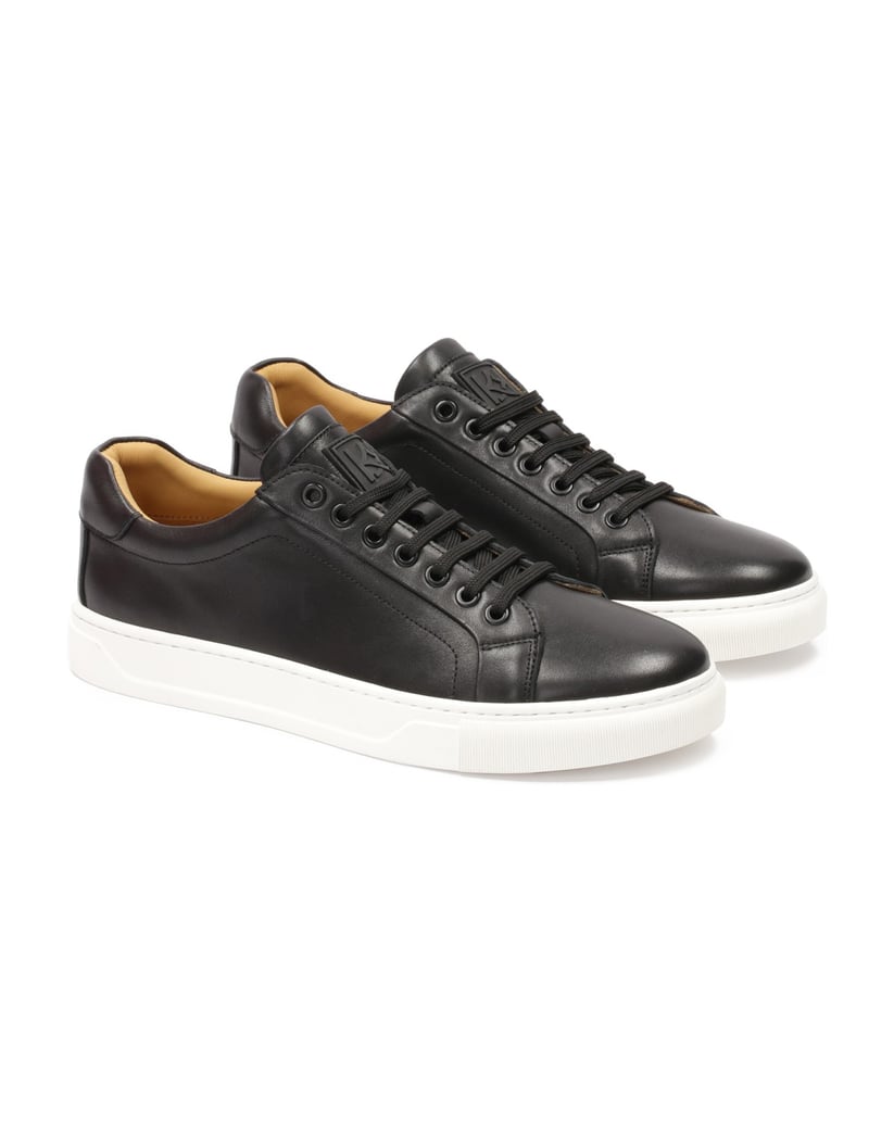Kazar-Schwarze-Turnschuhe-mit-weißer-Sohle-schwarz