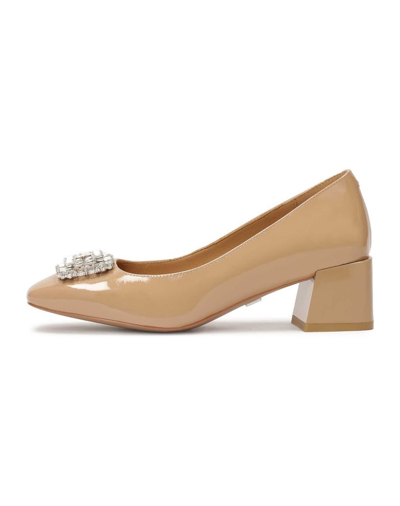Kazar-Beige-pumps-with-jewelry-embellishment-béžová