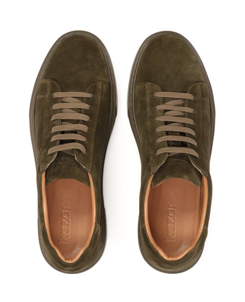 Kazar-Suede-sneakers-in-khaki-color-khaki
