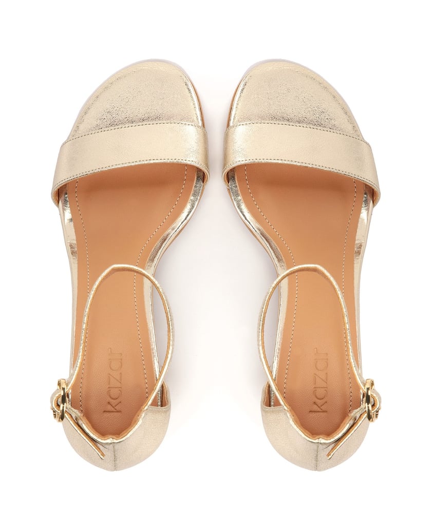 Kazar-Goldene-Ledersandalen-mit-breitem-Absatz-gold