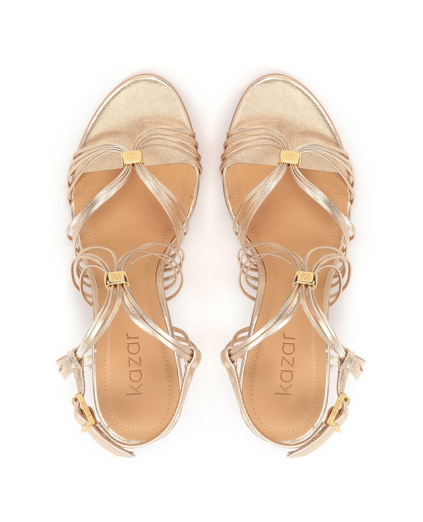 Kazar-Goldene-Stiletto-Sandalen-mit-dünnen-Rie-gold