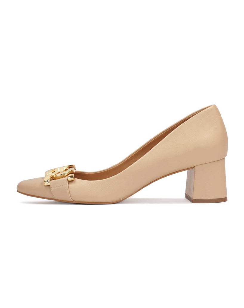 Kazar-Low-pumps-with-metal-embellishment-béžová