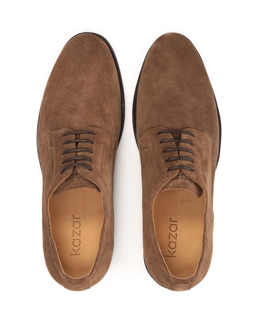 Kazar-Casual-suede-men's-shoes-hnedá
