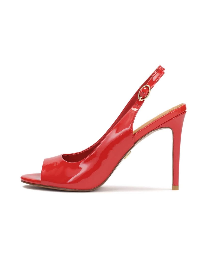 Kazar-Rote-Lackleder-Sandalen-mit-Knöchelrieme-rot