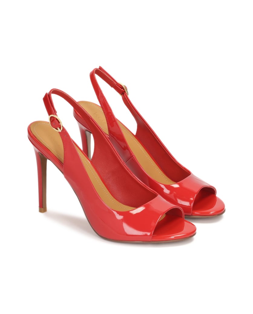 Kazar-Rote-Lackleder-Sandalen-mit-Knöchelrieme-rot