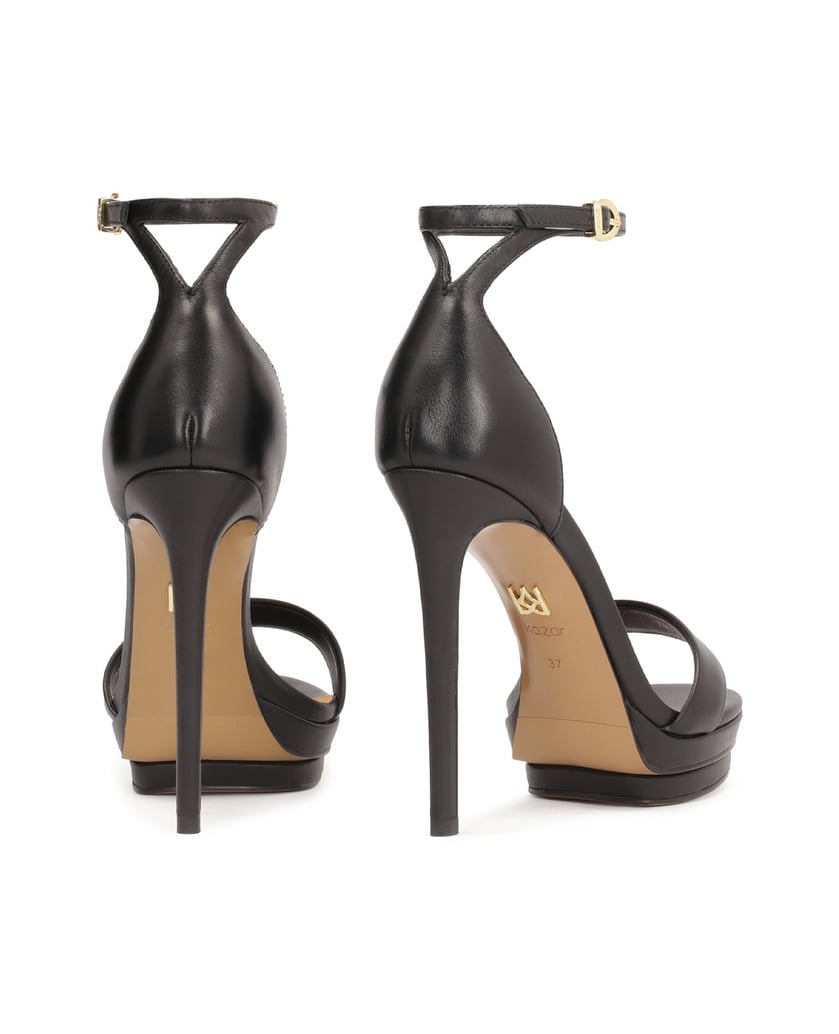 Kazar-High-heel-platform-sandals-čierna