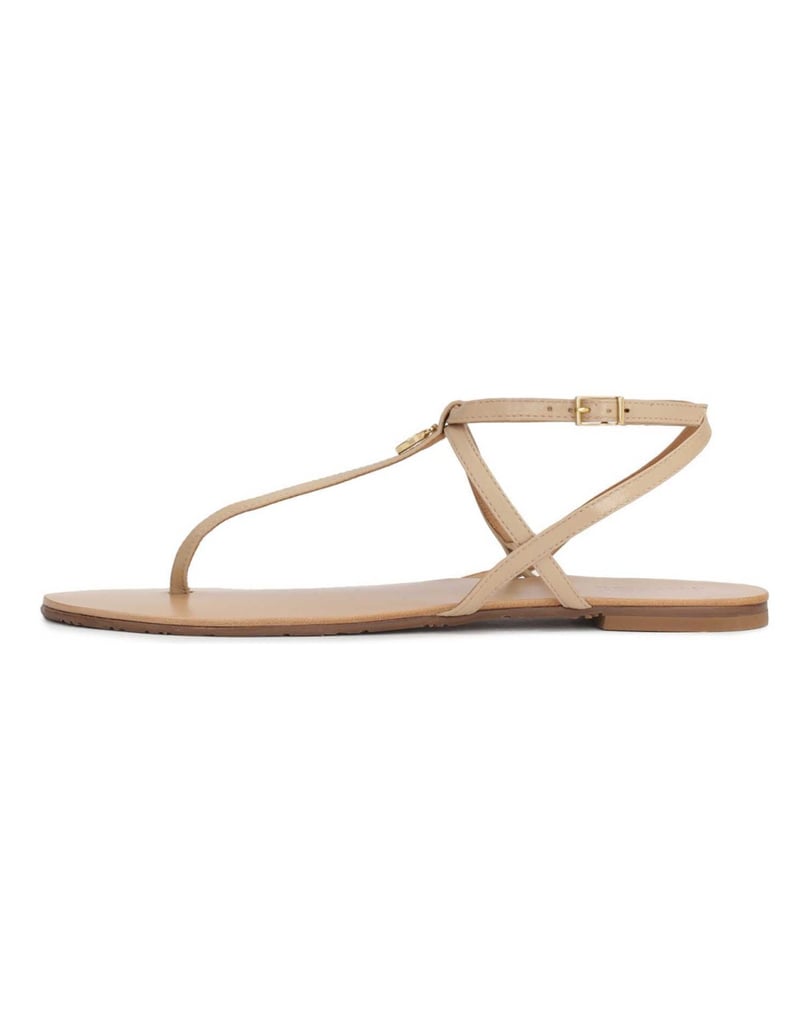 Kazar-Flache-beigefarbene-Sandalen-beige