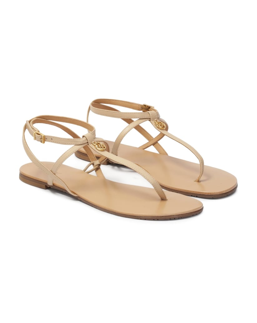 Kazar-Flache-beigefarbene-Sandalen-beige