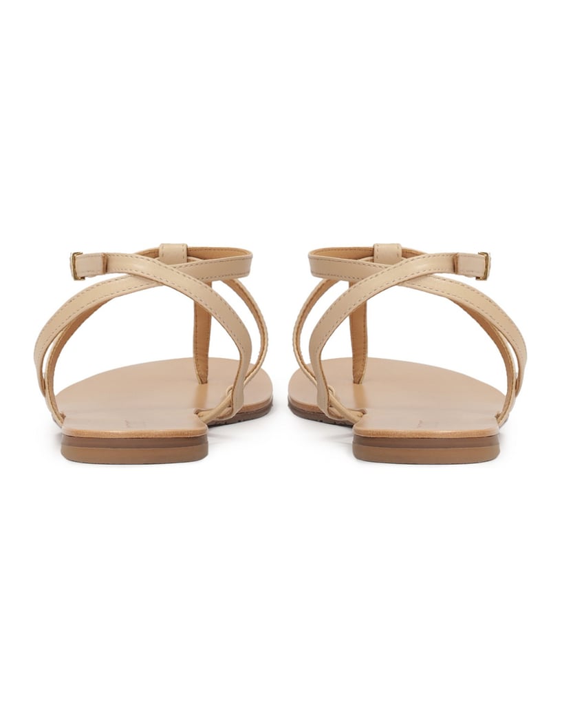 Kazar-Flache-beigefarbene-Sandalen-beige