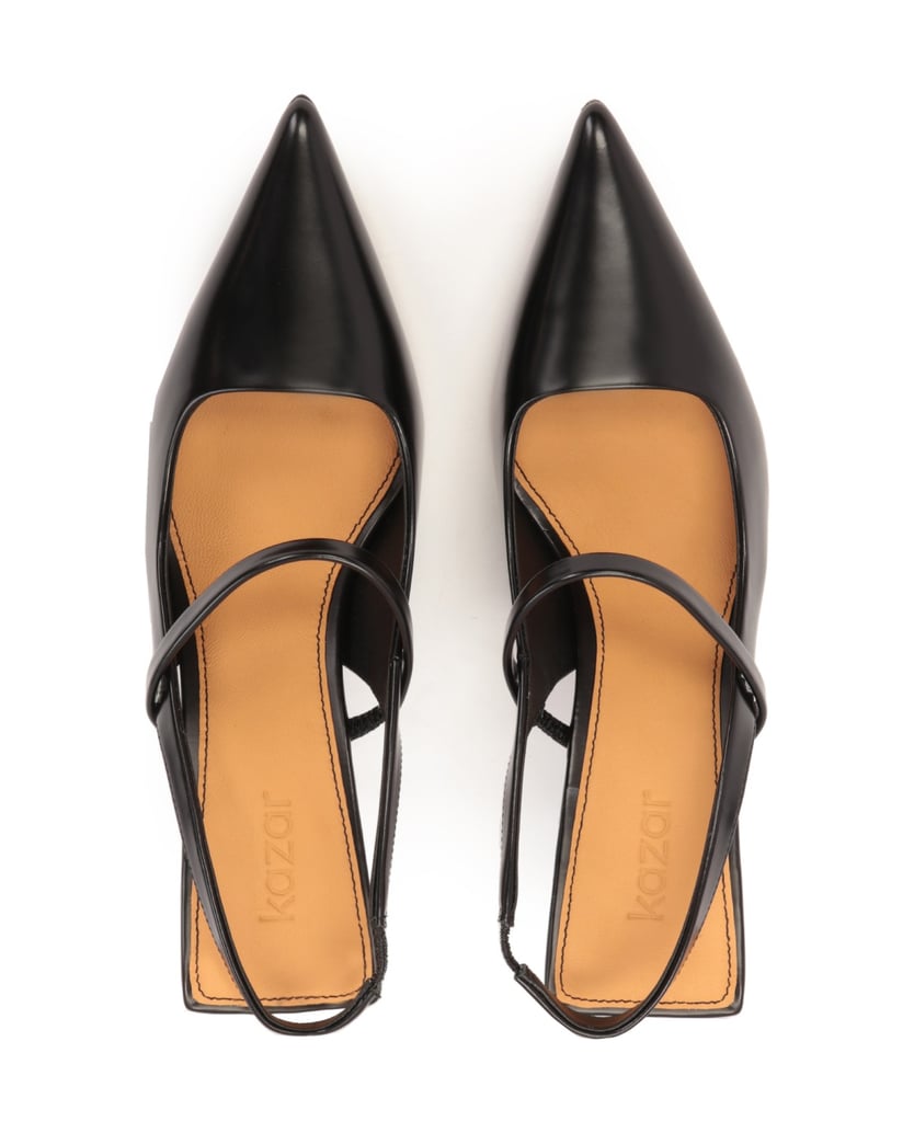 Kazar-Open-toe-square-heel-pumps-čierna