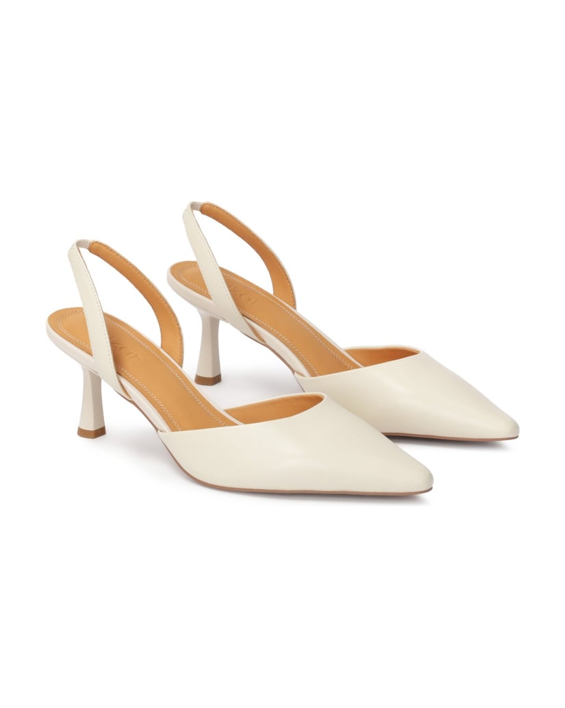 Kazar-Cutout-Pumps-mit-offenem-Oberteil-und-offenen-Absätzen-weiss