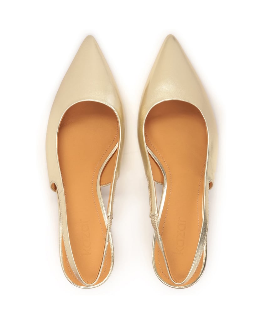 Kazar-Goldene-zehenoffene-Pumps-mit-Kitten-Hee-gold